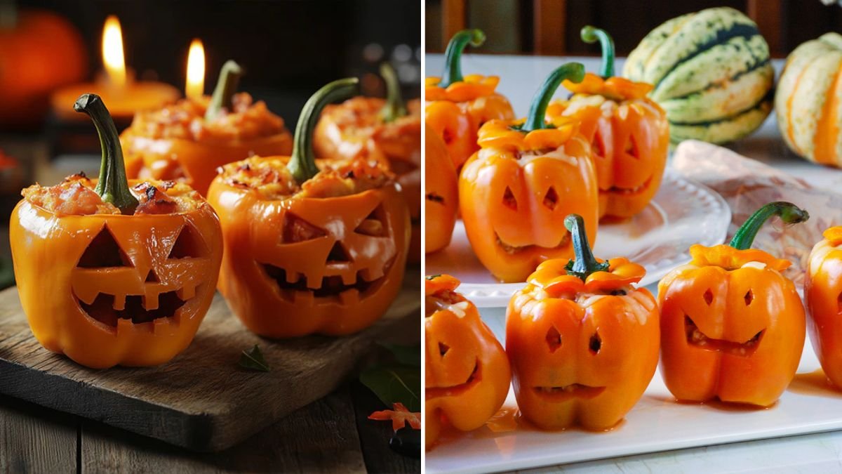6 Easy Steps to Cook Jack-o’-Lantern Stuffed Peppers