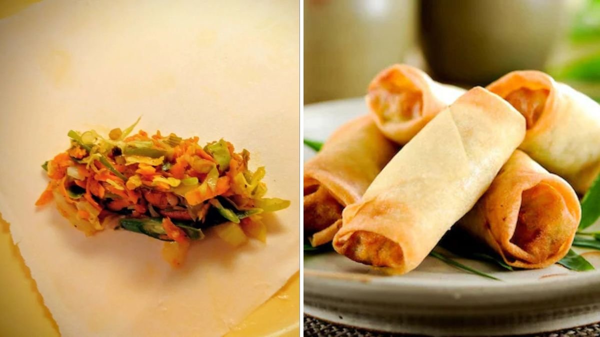 7-Step Recipe for Frightful Veg Spring Rolls with Blood Sauce